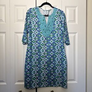 TRACY NEGOSHIAN Women's S Sheath Dress Summer Boho EUC